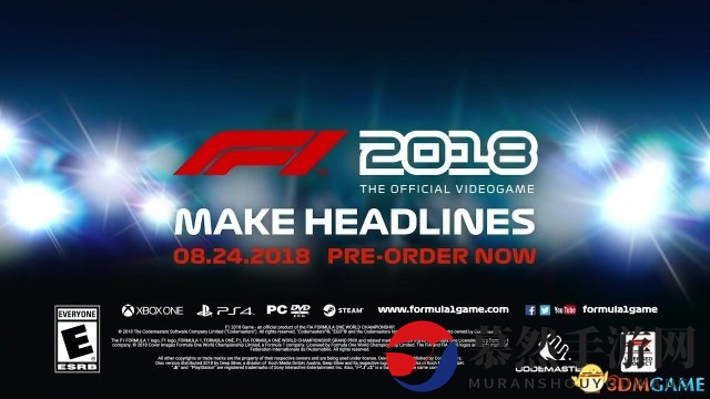 《F1 2018》再曝最新预告片 职业车手再度来挑战