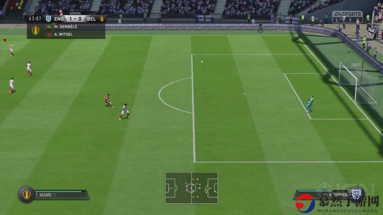 《FIFA 19》求生模式完整比赛演示 英格兰VS比利时