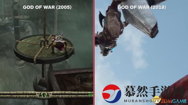 《战神》2005 VS 《战神》2018 年迈奎爷不输当年