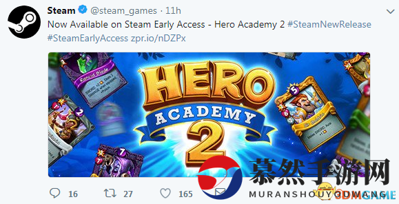腾讯投资的《英雄学院2》抢先体验版登陆Steam