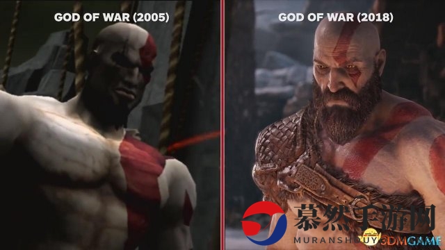 《战神》2005 VS 《战神》2018 年迈奎爷不输当年