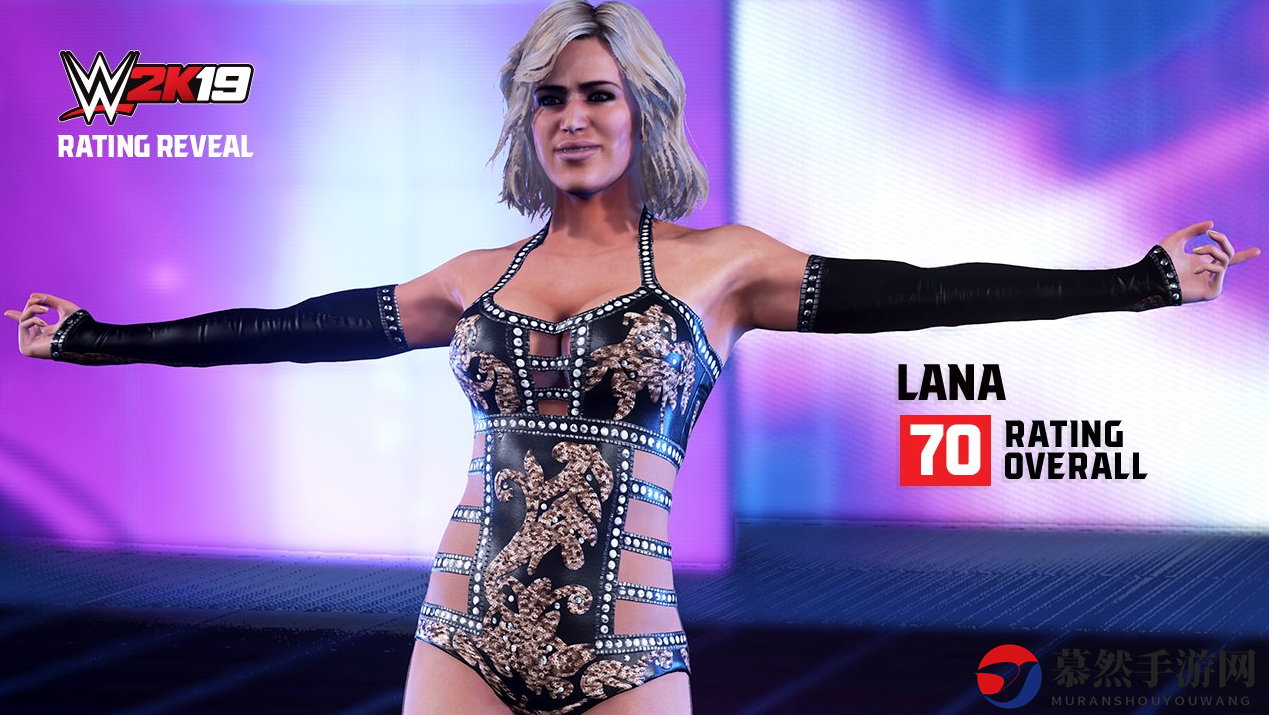 《WWE 2K19》摔角手评分更新 美女悍将拉娜获70分