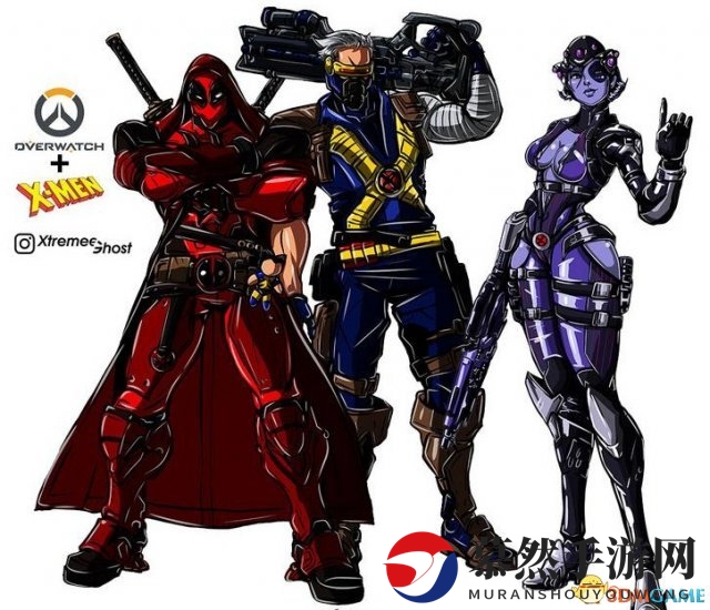 《守望先锋》版X战警炫酷画作 D.Va化身绯红女巫