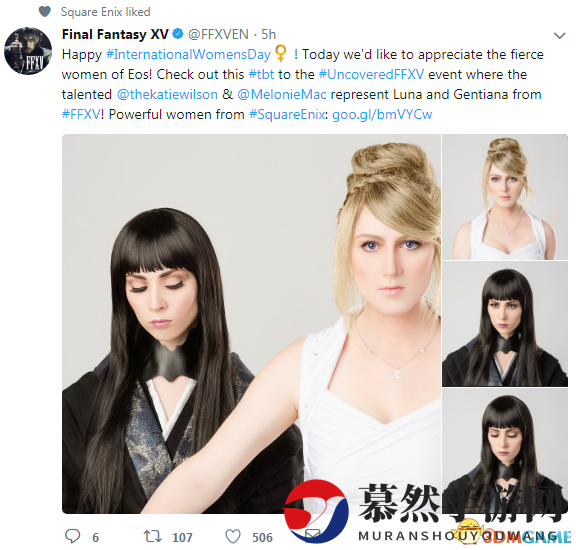 《巫师3》官方发女神合影插画 庆国际三八妇女节