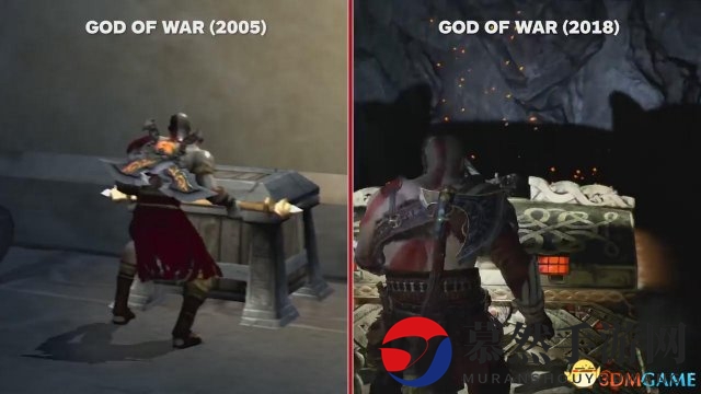 《战神》2005 VS 《战神》2018 年迈奎爷不输当年