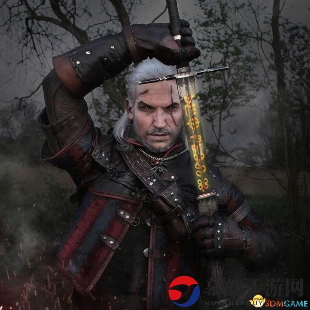 国外小哥COS《巫师3》杰洛特 手拿钢剑潇洒无比