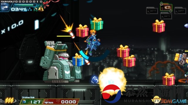 Switch《苍穹雷霆GUNVOLT》新圣诞节特别模式公开