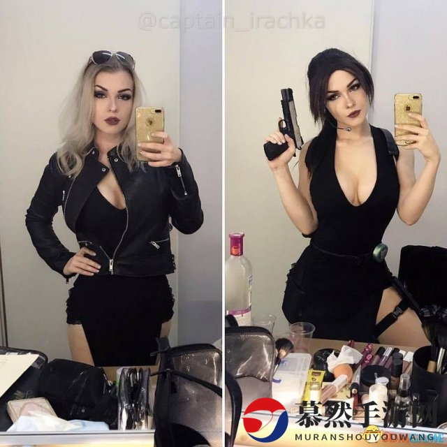 国外美女COS《古墓丽影》劳拉 前凸后翘大胸傲人