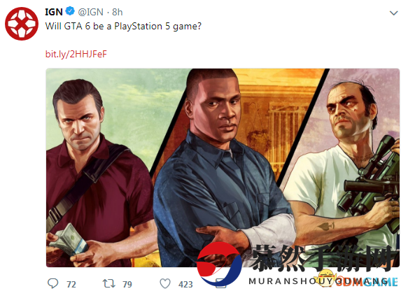 IGN：《侠盗猎车6》可能会在2021年发售登陆PS5
