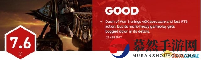 《战锤40K：战争黎明3》评价两极，IGN7.6分 Steam口碑不一